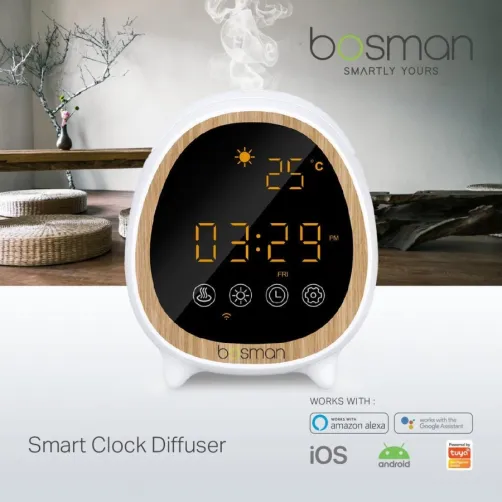 Produk Smart Clock Diffuser - Aroma Terapi | Wifi | Smart Home 1 smart_clock_diffuser